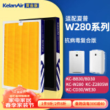 可蓝（KelanAir）适配夏普空气净化器过滤网滤芯/加湿网/升级复合一体 W280/WB3/BB30/BD30复合黄金版