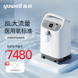 鱼跃(yuwell)8L升医用制氧机8F-8W 大流量带雾化 家用老人孕妇吸氧氧气机