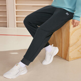 361°运动裤男秋冬季宽松透气休闲裤加绒直筒束脚针织长裤跑步裤子男 【束脚】静谧灰 S