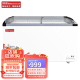 领航雪冰柜商用大容量市冷冻冰箱展示柜卧式保鲜雪糕柜冰糕柜冰棍柜 0.9米长雪糕柜铜管【带锁+带价格条】