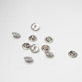 通用合金胸针蝴蝶扣胸章徽章备用扣别针扣刺马针底座背扣固定卡扣 银色（10个）