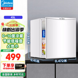 美的（Midea）45升单门迷你微型小冰箱租房宿舍办公室家用冷藏家用小型节能电冰箱水果美妆保鲜低音冰箱 BC-45M【单门冷藏电冰箱】