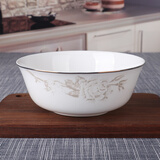 锦凤 景德镇餐具骨瓷碗盘碟勺子 微波炉适用家用碗碟单只 盛世牡丹 6英寸面碗