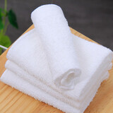逸畅白色毛巾纯棉小方巾幼儿园航空巾酒店毛巾宾馆美容院毛巾擦手抹布 20g方巾25*25（经济型） 10条