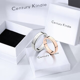CENTURY& KINDLE满天星戒指女 情侣对戒 一对婚戒不掉色 素圈戒指送男女朋友礼物 素圈一对【备注圈号及颜色】 一对【备注圈号及颜色】