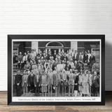 狼天影 物理学家科学家索尔维会议诺贝尔爱因斯坦海报墙贴画挂画纸定制 16 60*90cm仅海报