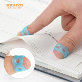 国誉(KOKUYO)进口点钞手指套学生办公财务翻页环形指套 中号13*11mm5个(深蓝2+浅蓝2+白色1) MEKU-P21B