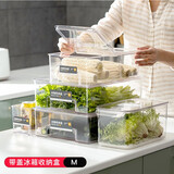 家の物语日本冰箱收纳盒食品级抽屉式蛋架盒冰箱水果盒鸡蛋盒整理储物盒子 带盖冰箱收纳盒M（6)