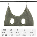 KimPets洗猫袋猫咪洗澡神器宠物剪指甲固定袋宠物吊床防抓咬保定包悬挂式 橄榄绿【一袋多用 洗澡+剪指甲】 XS（适用于5-10斤）