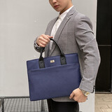 斯莫尔（SIMOER）SL-526蓝色商务公文包办公文件包手提包事务包 厂家可定制下单前请联系客服