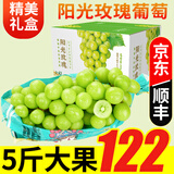 阳光玫瑰葡萄晴王香印子新鲜水果日本品种 5斤大果装 单粒10-12g