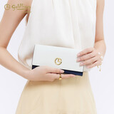 金利来百搭新款钱包时尚女票夹多卡位钱夹手拿包新年礼物 蓝色