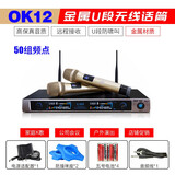 先科（SAST） 先科无线话筒家用唱歌专业ktv卡拉Ok一拖二会议专用金属U段全名K歌可调频麦克风 先科/OK-12