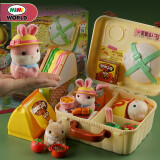 mimiworld儿童贪吃萌宠野餐盒仿真小兔子女孩过家家玩具六一儿童节生日礼物