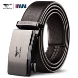 七匹狼皮带男士真皮自动扣腰带高档头层牛皮裤带生日礼物送男友老公爸爸 款式一啡色LiheM73821A826-35