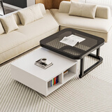 雅美乐方几组合茶几 极简小户型客厅现代简约钢化玻璃铁艺创意小茶几桌