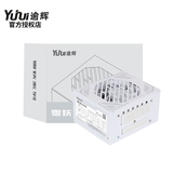 先马（SAMA）逾辉雪妖 SFX小电源 台式电源 mini机箱电源  SFX全模组电源 全白电源/纯白扁线/8CM静音风扇/ 雪妖500M（额定500W）全模组SFX