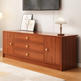 首升电视柜简约现代储物柜子客厅家用小户型北欧卧室地柜边柜电视机柜 【五门】大杉胡桃色120cm