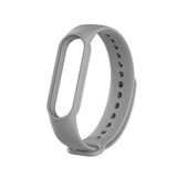 简苏 适用小米手环5/6智能mi手环7nfc腕带mi band4硅胶3替换6纯色腕带mi6纯色替换带 灰色 小米腕带5/6代/NFC