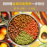 肥威费V+V狗粮大包装便宜通用型40斤实惠装全犬种成犬粮拘粮饲料 牛肉粒四拼粮100斤 牛肉味