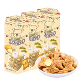 乐天（LOTTE）小熊夹心饼干37克*3盒原装进口儿童注心熊仔饼零食3-6岁圣诞礼物 牛奶芝士味37g*3盒