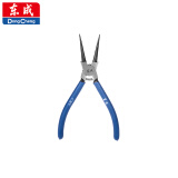 东成 手动工具卡簧钳钢丝钳尖嘴钳斜嘴钳大力钳管钳家用钳子工具 卡簧钳5“穴用直口（内卡簧）