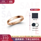 丹尼尔惠灵顿（DanielWellington）dw戒指女时尚玫瑰金对戒男女同款生日礼物送女友DW00400017