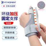 Fit Moment 腱鞘炎护腕医用固定支具大拇指手腕关节护具防扭伤薄款透气稳固支撑腱鞘关节固定器康复护具1只装