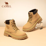 骆驼（CAMEL）【远行】女鞋工装靴英伦短靴大黄靴马丁靴女 L23W076044 土黄 39