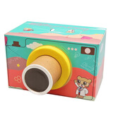 舜江照相机模型科技小制作 光学倒像原理科学探究凸透镜成像物理实验器材 硬卡纸DIY自制照相机