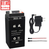 旺威电子称电池电子秤台秤电瓶大阳佰伦斯奥马吊钩称4v4aH/2-FM-4 旺威4v4ah充电器