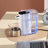 摩茶 电热水壶便携式烧水壶自动上水旅行速热桌面即热式饮水机台式小型迷你抽水器加热一体机出差 1.3L 纯白+水箱