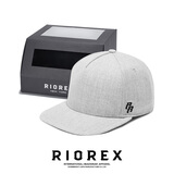 力嘶（RIOREX）帽子男平沿帽防晒遮阳嘻哈帽简约时尚街头百搭棒球帽男大头围帽 灰色（5片帽） 62cm（大头可调节）