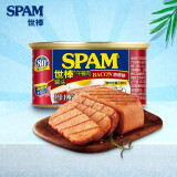 世棒（SPAM）午餐肉 火腿罐头 烧烤火锅食材方便菜早餐方便食材手抓饼搭档 培根味198g