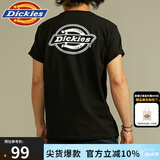 dickies纯棉短袖T恤男 夏季圆领休闲简约城市轻户外基本款百搭上衣 11799 黑色 M