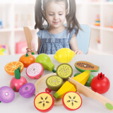 福孩儿磁力儿童切水果切切乐益智玩具木质磁性幼儿宝宝过家家小男孩女孩