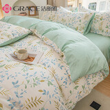 洁丽雅纯棉A类7A抗菌被套单人学生宿舍床品 绿野仙踪 150*200cm