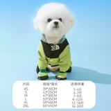 嬉皮狗（hipidog）2024新款全包小狗狗雨衣四脚防水泰迪比熊宠物小型犬防脏雨天衣服 蒂安绿 M 建议体重7-9斤