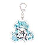 同跃动漫周边MIKU雪初音未来公主新款亚克力双面挂件双面夹层挂件 miku2020蓝 下单2个送1个