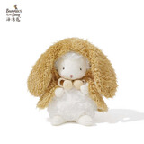 海湾兔可爱小羊公仔披风服饰动物毛绒玩偶安抚抱睡布娃娃开学女生日礼物 C4棕色兔耳披风 含羊 17cm【可代写贺卡】