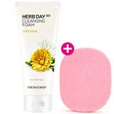 菲诗小铺 洗面奶清洁干油皮每日草本泡沫洁面膏保湿不易紧绷男女用 (草本金盏花泡沫洁面膏)-170g