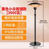 圣帕（SEPAT） 伞形取暖器户外商用大面积全屋电热神器冬天电暖气室内外暖风机家用烤火炉 黑色升降小伞3000瓦【按键3档】