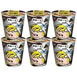 出前一丁（NISSIN）中国香港杯面12杯／6杯 经典麻油味方便面泡面拉面速食泡面 【6杯】黑蒜油猪骨汤味72g*6杯