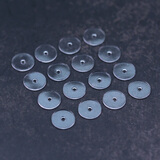 京城一品堂 文玩珠宝超薄透明隔垫片高端水晶手链串项链防磨损玉石蜜蜡配饰 透明6mm【25片】