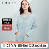 嫚熙（EMXEE）嫚熙春夏薄款纯棉月子服孕妇哺乳睡衣产后产妇家居服 180g猫咪款蓝色-两件套-带哺乳口 L【合适120-145斤 Supima棉】