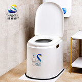 顺嘉利（Sugali）移动马桶孕妇老人坐便器家用便捷式防滑马桶残疾病人座便椅凳可移动马桶 20款防滑白色房间用