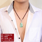 潮尚美925银项链绳珠宝专用挂件绳吊坠挂绳手工编绳挂脖饰品配件 中号挂绳55cm/咖啡绳