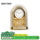 丽声（RHYTHM）客厅座钟欧式创意水晶台钟卧室静音床头摆件钟表27cm 4SG696WR18