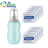 drnaturalhealing洗鼻器 芦荟海水洗鼻盐鼻炎过敏家用清洁儿童鼻腔护理 硅胶洗鼻壶 配 10包成人盐