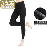 小护士保暖裤男女秋冬加厚加绒重磅竹炭高腰双层护膝宽松大码单件保暖裤 女士-经典黑 一条 L 170/100 (尺码偏大)